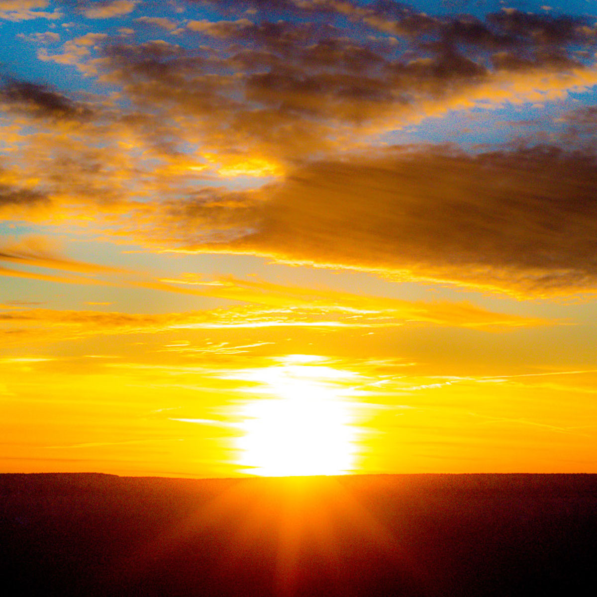 Sunset over the grand canyon
